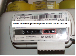 Stan licznika 08.11.2015..