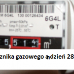 Licznik gazowy 28.02.2016r..